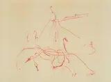Joseph Beuys, Aus: Hommage à Picasso, 1973, Farblithografie auf grünlichem Bütten