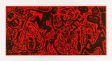 A. R. Penck, Revolutionäres Jahr, 1989/90, Farbaquatinta auf Velin