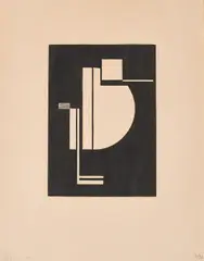 Walter Dexel, 1924 I, 1924, Holzschnitt auf Velin