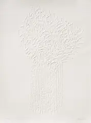 Günther Uecker, Nagelbaum, 1965, Prägedruck auf BFK RIVES (Wasserzeichen)
