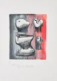 Henry Moore, Ohne Titel, 1967, Farblithografie auf Velin