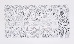 Karin Kneffel, Ohne Titel (Dalmatiner), 2015, Lithografie auf Velin