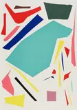 Imi Knoebel, Messerschnitte, 1993, Farbserigrafie auf Karton