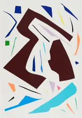 Messerschnitte by Imi Knoebel, 1993, Farbserigrafie auf Karton, sold May 2021