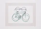 Man Ray, Bicicletta con occhiali, 1975, Farblithografie auf leichtem Karton