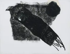 David Lynch, Ohne Titel (Bird), Lichtdruck und Prägedruck auf handgeschöpftem Papier