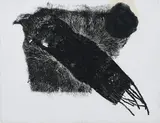 David Lynch, Ohne Titel (Bird), Lichtdruck und Prägedruck auf handgeschöpftem Papier