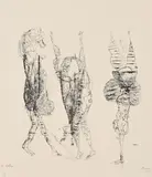 Gerhard Altenbourg, Lieb-Kindchen, 1966, Lithografie auf leichtem chamoisfarbenem Karton