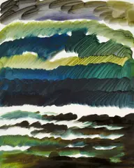 Siegward Sprotte, Meer in der Nacht, 1999, Öl auf Leinwand