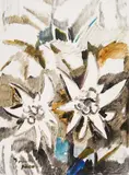 Siegward Sprotte, Edelweiss (Diptychon), 2000, Tempera auf Karton