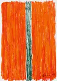 Günther Förg, Ohne Titel, 1997, Farblithografie auf Leinwand