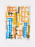 Günther Förg, Ohne Titel, 2001, Farblithografie auf C.M.F (Wasserzeichen)