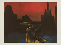 Rainer Fetting, Berliner Mauer, 1988, Farblithografie auf Velin