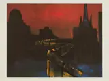 Rainer Fetting, Berliner Mauer, 1988, Farblithografie auf Velin