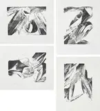 Karl Otto Götz, Konvolut von 4 Lithografien
