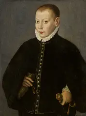 Sofonisba Anguissola, Portrait eines Kindes, Öl auf Holz