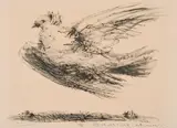 La Colombe en Vol by Pablo Picasso, 1950, Lithografie auf Velin, sold Sep 2021