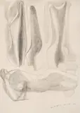 Bernhard Heiliger, "Komposition I", 1950, Grafit auf Velin