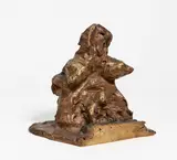 Alfred Hrdlicka, Kaiserin und Wunderkind, Bronze, braun patiniert