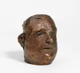 Hommage à Helmut Qualtinger by Alfred Hrdlicka, 1986, Bronze, braun patiniert, sold Jun 2021