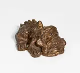 Alfred Hrdlicka, Selbstbildnis als Fafner, 2000, Bronze, braun patiniert