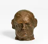 Alfred Hrdlicka, Selbstporträt, 1986, Bronze, braun patiniert