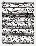 Günther Uecker, Optische Partitur Ulm, 2000, Lithografie und Prägedruck auf Velin