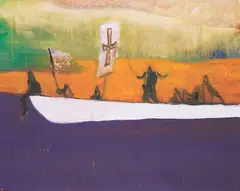 Canoe by Peter Doig, 2008, Farbaquatintaradierung auf Velin, sold May 2021