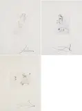 Actes nues by Salvador Dalí, 1974, Mappe mit 8 kolorierten Radierungen auf Japan, sold Sep 2021