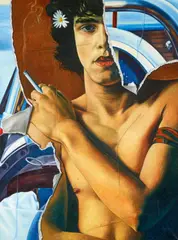 Clerc (Julien) by Fritz Köthe, 1973, Tempera und Öl auf Leinwand, sold Jun 2021