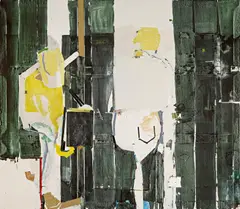 "front / side / back" by Magnus von Plessen, 2009, Öl auf Leinwand, sold Jun 2021
