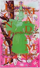 Albert Oehlen, Bonjour Madame, 1998, Farbserigrafie auf Fotopapier