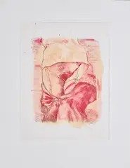 Ohne Titel (Vorne) by Martin Kippenberger, 1996/1997, Farbaquatinta auf Velin, sold Feb 2023