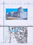 Wrapped Reichstag by Christo, 1992, Farboffset auf Büttenkarton, sold May 2021