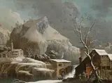 Francesco Foschi, Winterlandschaft, Um 1740-1750, Öl auf Leinwand