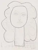 Françoise by Pablo Picasso, 1946, Lithographie auf Papier, sold May 2019