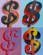 Andy Warhol, $ (Quadrant), 1982, Farbserigrafie auf Lenox Museumskarton