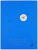 Aus: "Columbs - In search of a new tomorrow" by Raymond-Émile Waydelich, 1992, Farbserigrafie auf leichtem Karton und CD, collagiert, sold Feb 2020