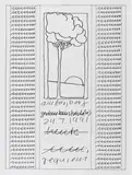 Hanne Darboven, Am Burgberg Requiem, 1992, Serigrafie auf Velin