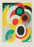 Ballons jaunes by Sonia Delaunay, Farblithografie auf ARCHES FRANCE (Wasserzeichen), sold Sep 2019