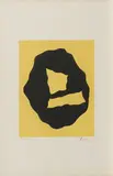Jean Arp, Maske, 1958, Farbholzschnitt auf Velin