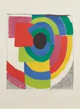 Ohne Titel by Sonia Delaunay, Farblithografie auf ARCHES (Wasserzeichen), sold Sep 2019