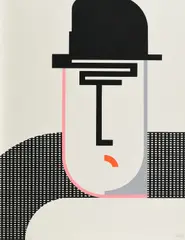 Der Schieber (Der Schwarzhändler/Bootlegger) by Walter Dexel, 1971, Farbserigrafie auf Velin, sold Jun 2019