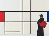 Tim Eitel, Rot und Blau, 2002, Acryl auf Leinwand