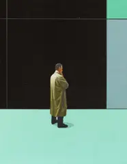 Tim Eitel, "Mantel", 2002, Öl auf Leinwand