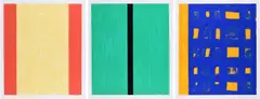 Genter Serie by Günther Förg, 1998, 3 Farbserigrafien auf Karton, sold Jun 2019