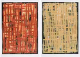 Günther Förg, Konvolut von 2 Lithografien, 1997, Jeweils: Farblithografie auf festem Velin