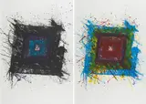 Paradise of Ash (diptych) by Sam Francis, 1981, 2 Farblithografien auf Bütten, sold Sep 2019