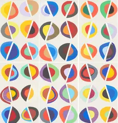 Terry Frost, Halzephron, 2001, Jeweils: Farbholzschnitt, collagiert auf Velin