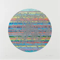 Horst Gläsker, Ohne Titel (Der Grande Splash), Farblithografie und Serigrafie auf Velin